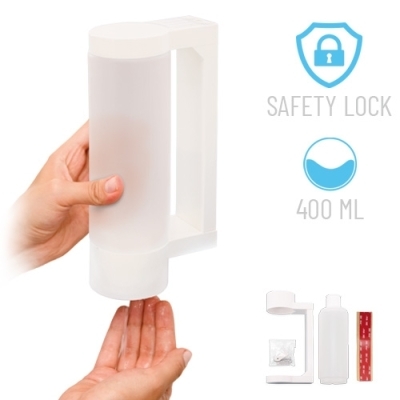 Dispensador de hidrogel de pared Material Resistente con Tapa Incluida